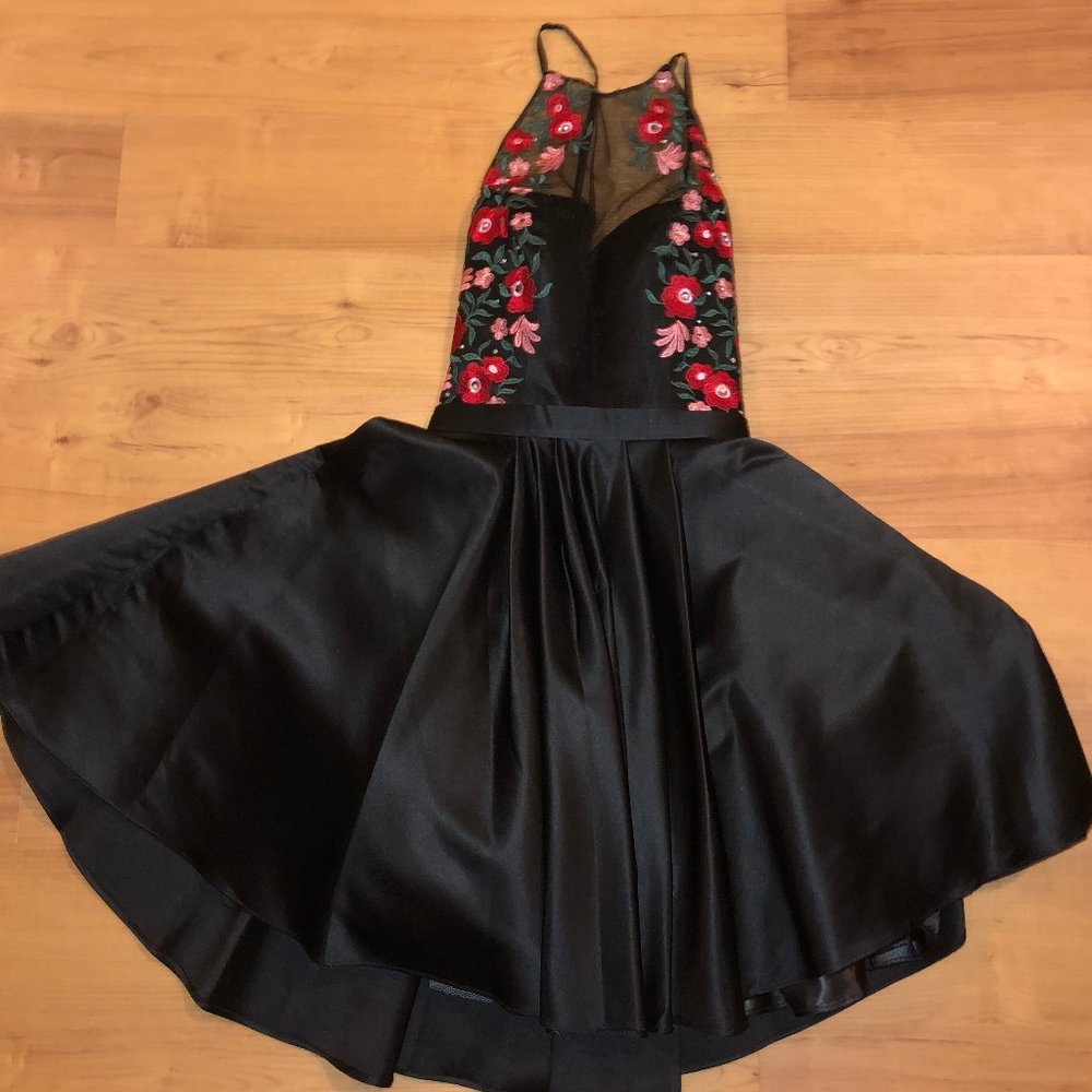 Poly USA by Neblon Embroidered Homecoming Dress